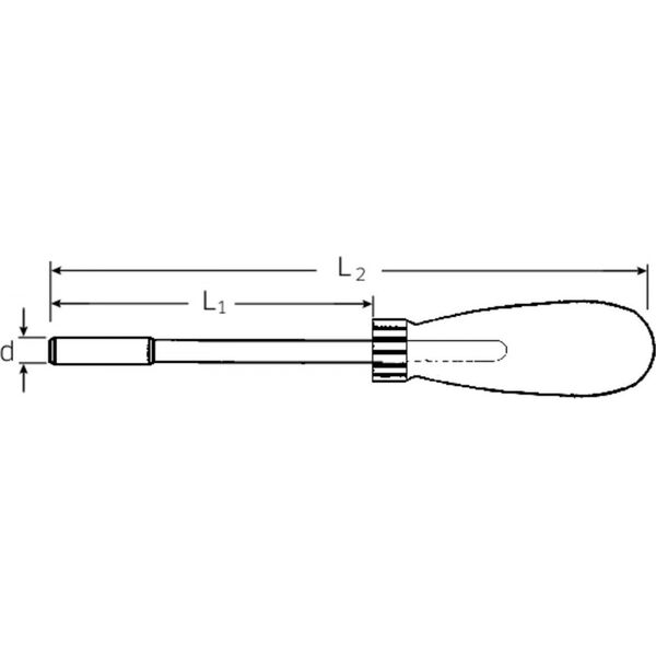 Stahlwille Rękojeść grzechotkowa długa do końcówek typu BIT 1/4", wewn. 6-kąt