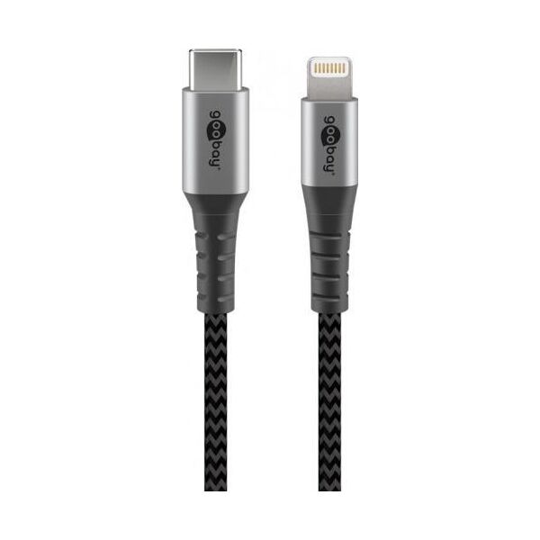 Kabel USB Goobay USB-C - LPT 2 m Czarno-srebrny (49272)