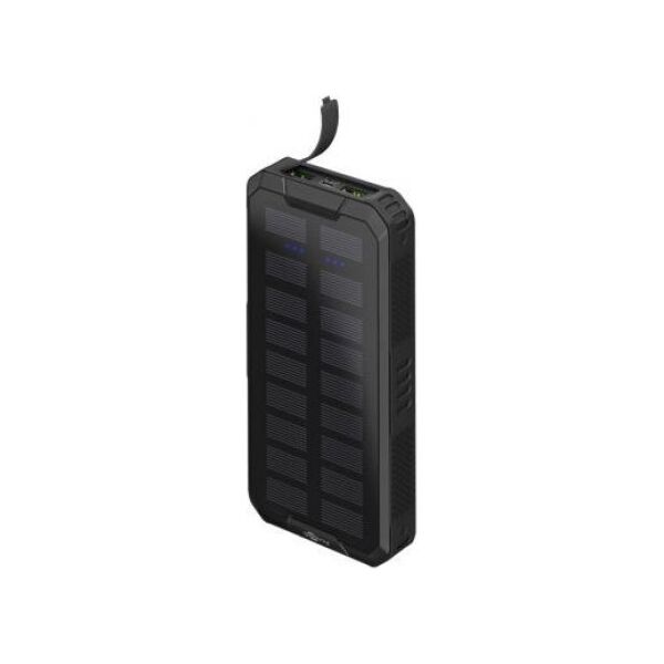 Powerbank Goobay Powerbank z baterią słoneczną do szybkiego ładowania na zewnątrz 20.000 mAh (USB-C PD, QC 3.0)