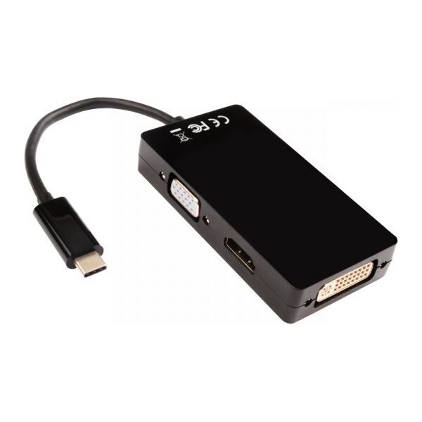 Stacja/replikator V7 USB-C (V7UC-VGADVIHDMI-BLK)