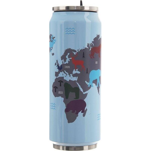 Orion Kubek termiczny termos bidon mapa świata PUSZKA 500 ml