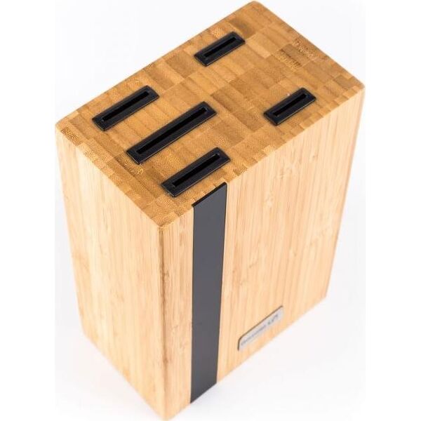 G21 G21 zestaw noży Gourmet Rustic, 5 szt + blok bambusowy
