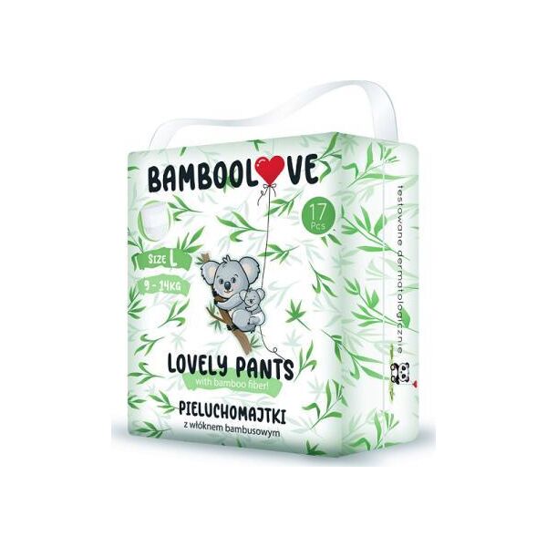 Bamboolove Pieluchy Lovely Pants L, 9-14 kg, 18 szt.
