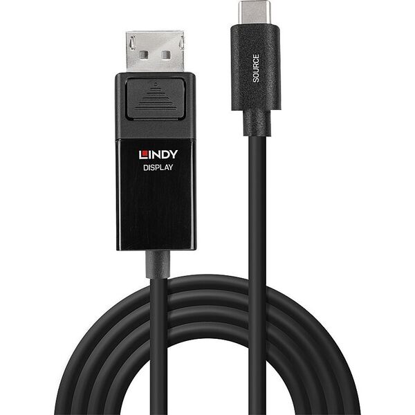 Kabel USB Lindy USB-C - DisplayPort 2 m Czarny (43342)