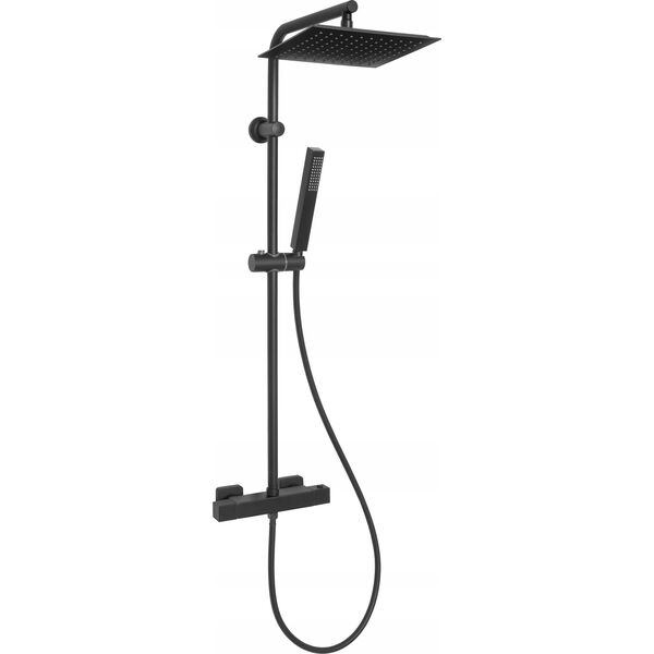 Invena SHOWER COLUMN SVART TERMOSTATIC BLACK