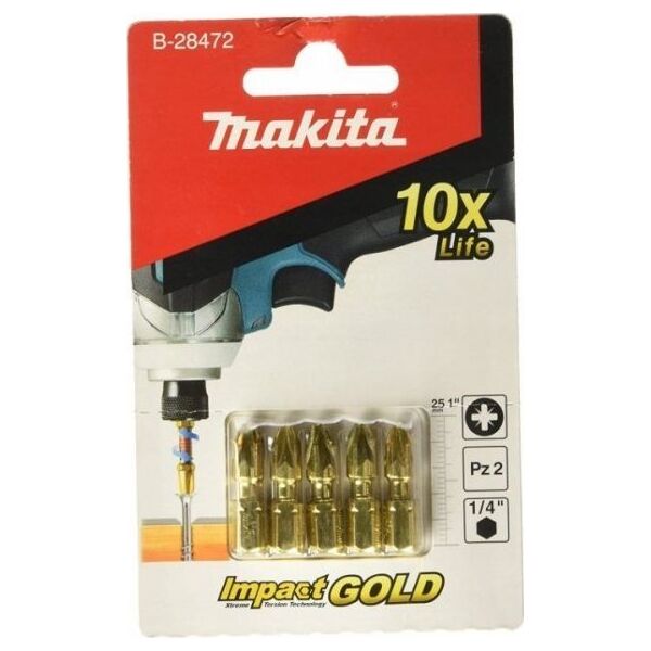 Makita KOÅCÃWKA WKRÄTAKOWA UDAROWA PZ2-25MM IG 5SZT