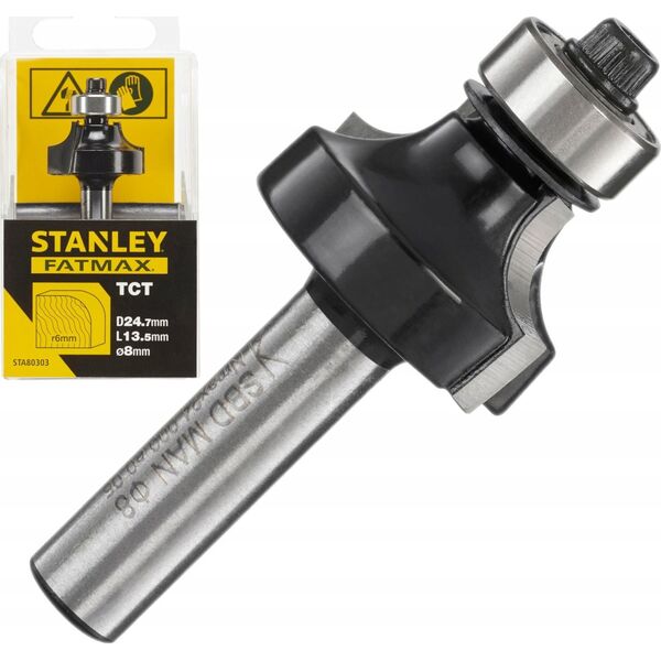 Stanley Freza TCT, apvali R6 x 24,7 mm