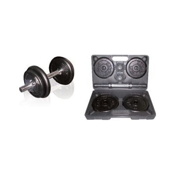 SKO Cast iron weight dumbbells set with case TOORX 1.5-10 kg