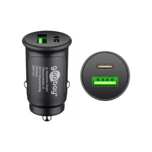 Ładowarka Goobay Podwójna ładowarka samochodowa USB-C PD (Power Delivery)