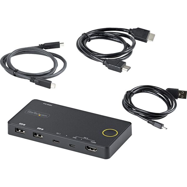 StarTech 2 PORT HYBRID USB-C KVM SWITCH 2 PORT HYBRID USB-C KVM SWITCH