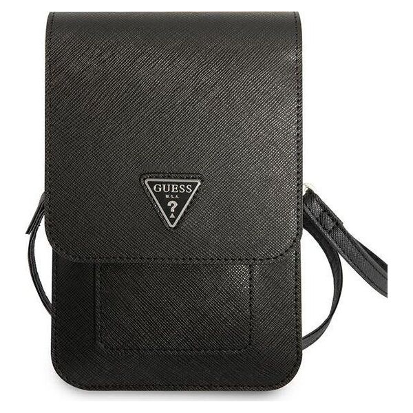 Guess Guess Torebka GUWBSATMBK czarny/black Saffiano Triangle