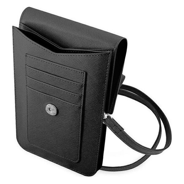 Guess Guess Torebka GUWBSATMBK czarny/black Saffiano Triangle