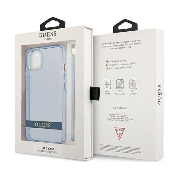 Guess Guess GUHCP13MHTSGSB iPhone 13 6,1" niebieski/blue hardcase Translucent Stap