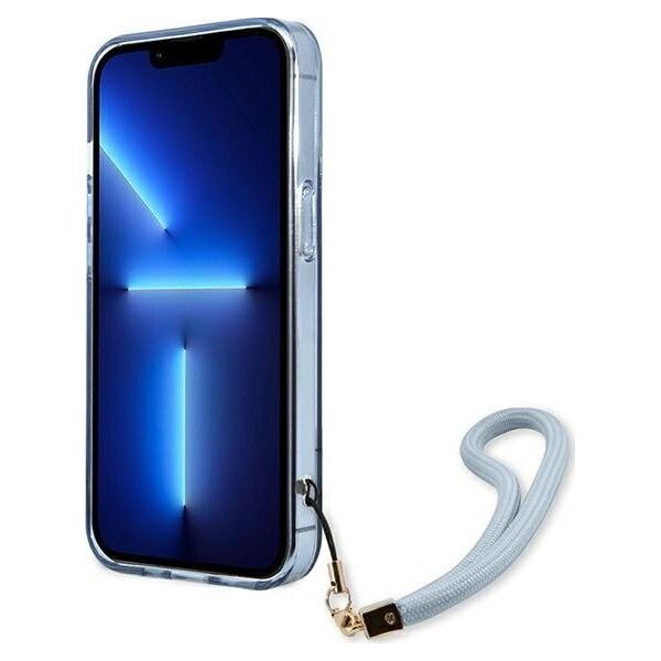 Guess Guess GUHCP13LHTSGSB iPhone 13 Pro / 13 6,1" niebieski/blue hardcase Translucent Stap