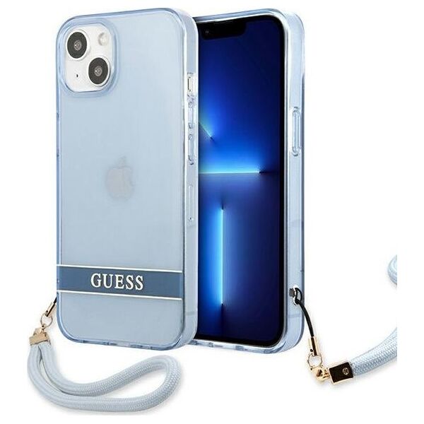 Guess Guess GUHCP13SHTSGSB iPhone 13 mini 5,4" niebieski/blue hardcase Translucent Stap