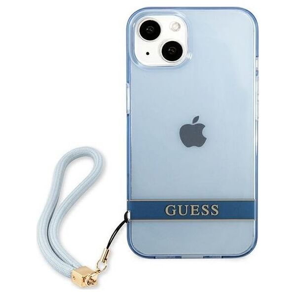 Guess Guess GUHCP13SHTSGSB iPhone 13 mini 5,4" niebieski/blue hardcase Translucent Stap