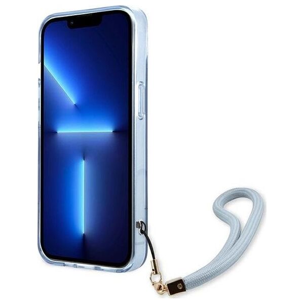 Guess Guess GUHCP13SHTSGSB iPhone 13 mini 5,4" niebieski/blue hardcase Translucent Stap