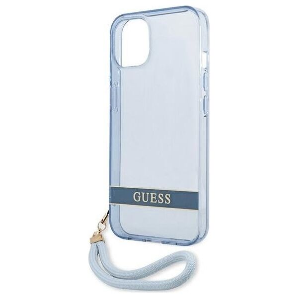 Guess Guess GUHCP13SHTSGSB iPhone 13 mini 5,4" niebieski/blue hardcase Translucent Stap