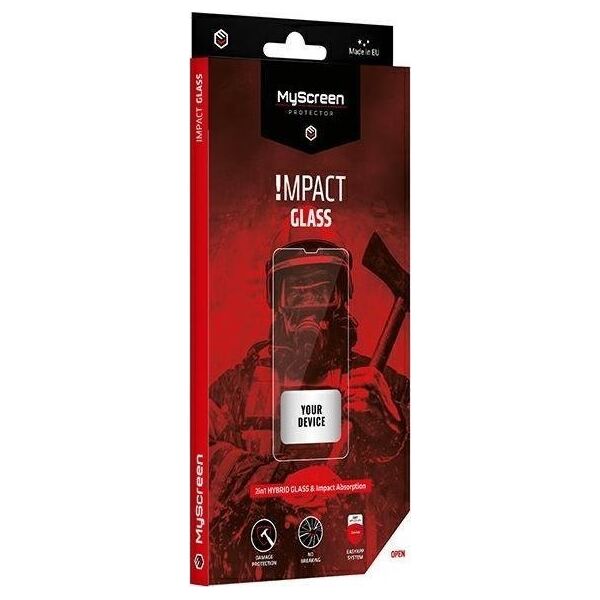 MyScreen Protector MS Impact Glass Apple iPhone 13/13 Pro EasyApplication Plug Full Glue Czarny/Black