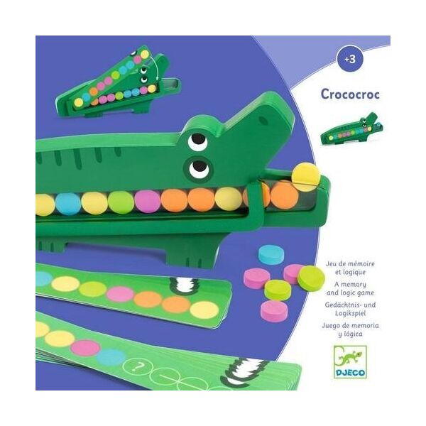 Djeco Djeco - edukacyjna gra drewniana - krokodyl