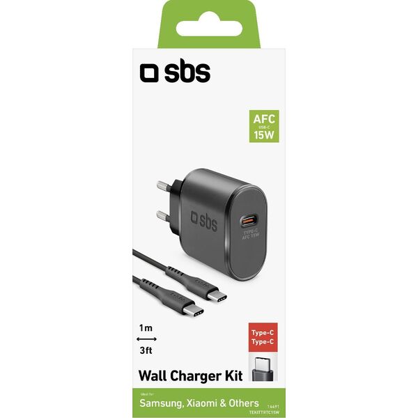 Ładowarka SBS Mobile 1x USB-C 3 A (TEKITTRTC15W)