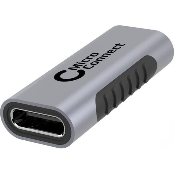 Adapter USB MicroConnect USB-C - USB-C Szary  (USB-C Adapter F-F)