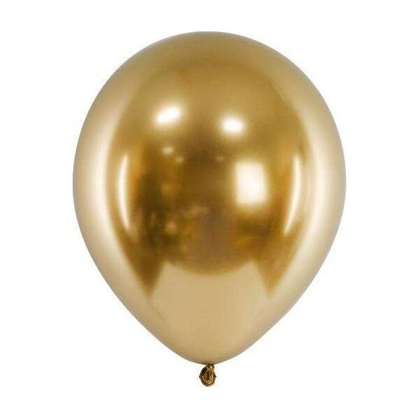 Balony Glossy  30cm, złoty (1 op. / 10 szt.)
