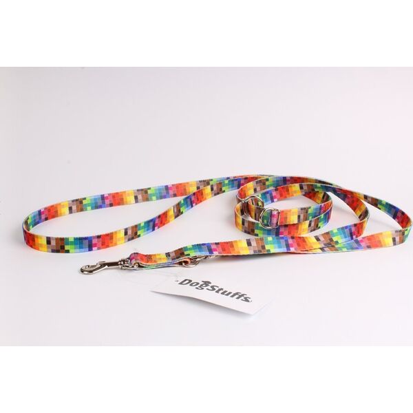 DogStuffs DogStuffs Smycz Regulowana  Piksele 15mm/220cm