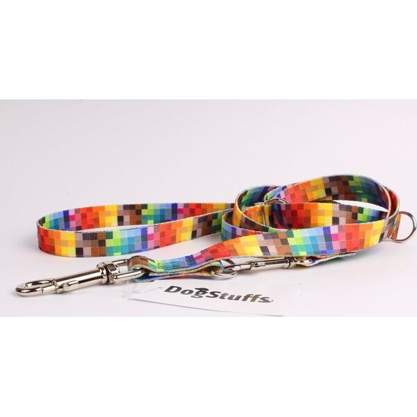 DogStuffs DogStuffs Smycz Regulowana  Piksele 15mm/220cm