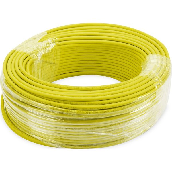 Kabel teleinformatyczny S/FTP kat.7A LS0H drut żółty Dca DK-1743-A-VH-1 /100m/