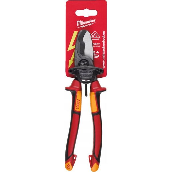 Szczypce Milwaukee 4932464563 do przewodów VDE 210 mm czerwone