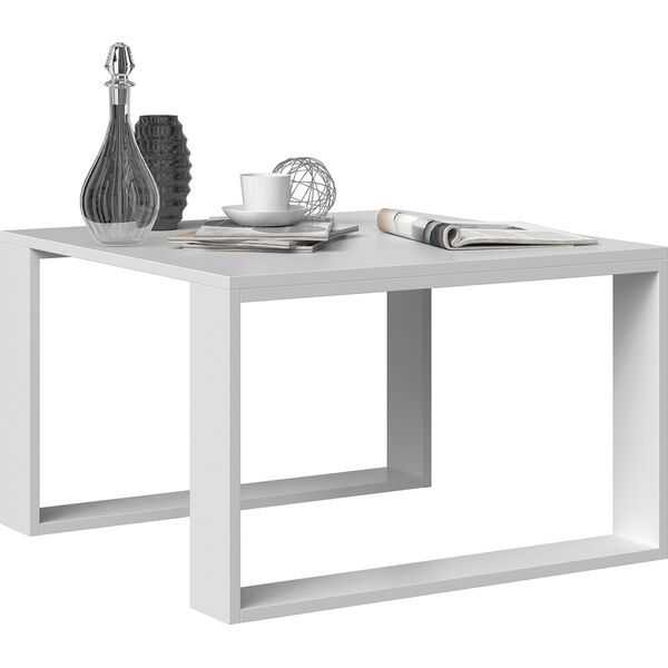 Topeshop STOLIK KAWOWY ŁAWA SALON LOFT MODERN MINI BIEL