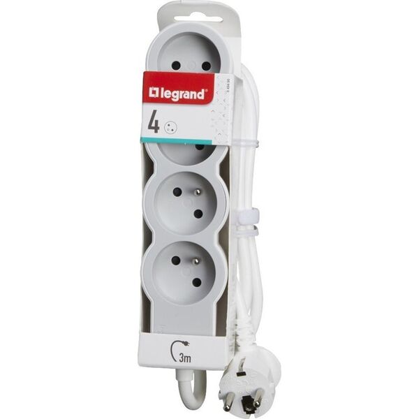 Legrand Przedłużacz 4X2P+Z 3M-B/S Legrand 049490 himp