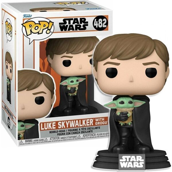 Figurka Funko Pop Funko POP! Star Wars Mandalorian Luke Skywalker With Grogu Figurka Winylowa 482 58290