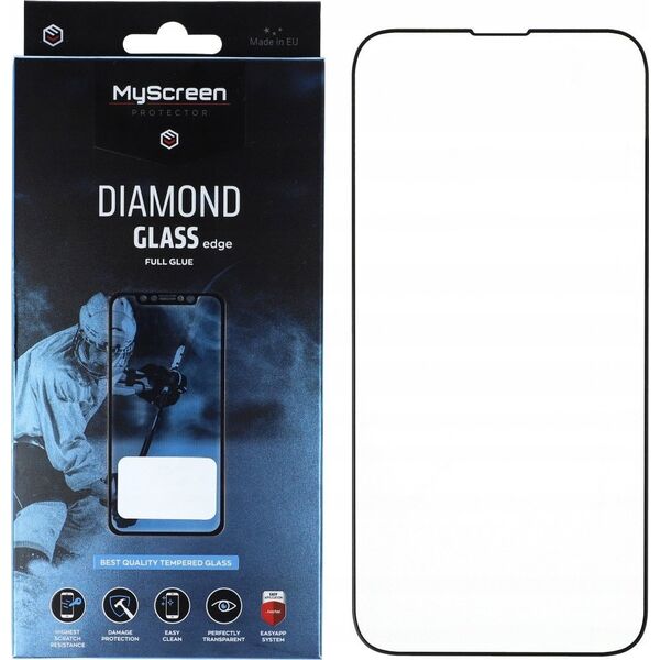 MyScreen Protector MS Diamond Glass Edge FG iPhone 14 6.1" Full Glue Black
