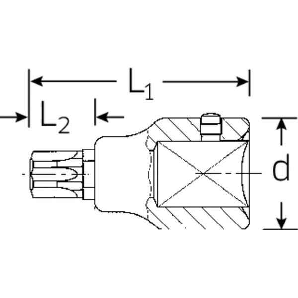 Stahlwille Nasadka wkrętakowa 3/4" T60 TORX