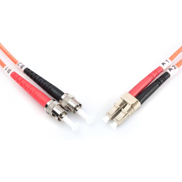 Digitus LWL Patchkabel, LC/ST MM, OM2, 50/125 µ, Duplex 10m