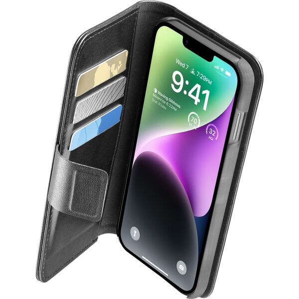 Cellular Line Cellularline Case BOOK AGENDA 2 f. iPhone 14 Max, black