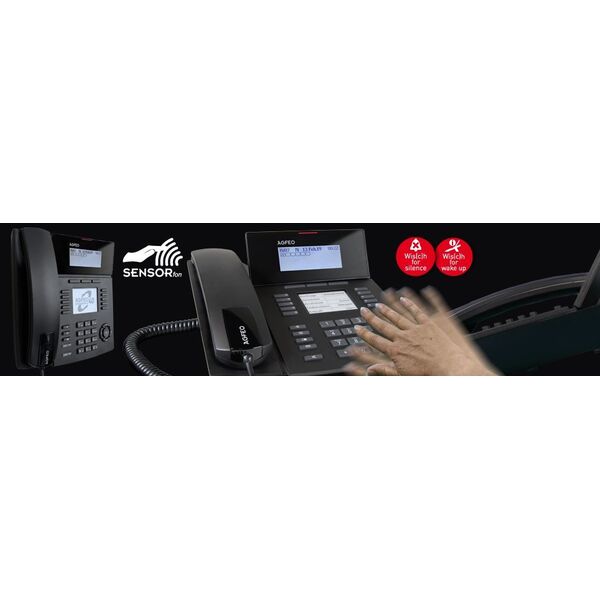 Telefon Agfeo AGFEO Systemtelefon ST53 SENSORfon schwarz