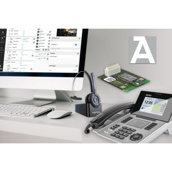Telefon Agfeo AGFEO Systemtelefon ST56 IP SENSORfon silber