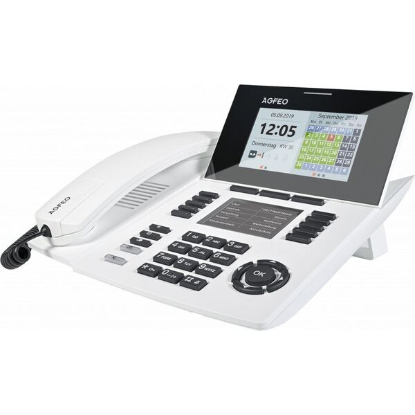 Telefon Agfeo AGFEO Systemtelefon ST56 SENSORfon reinweiss