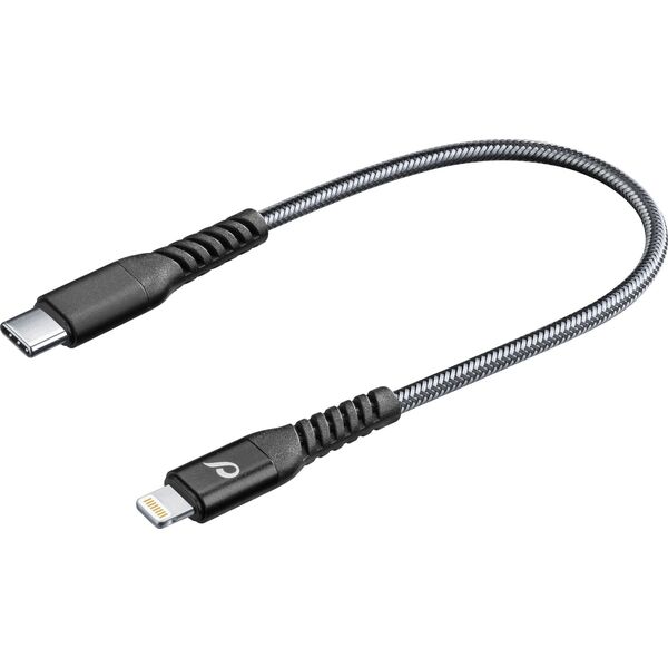 Kabel USB Cellular Line Lightning - USB-C 0.15 m Czarny (TETRACABC2LMFI15CK)