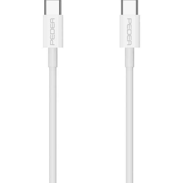 Kabel USB Pedea USB-C - USB-C 1 m Biały (60040120)