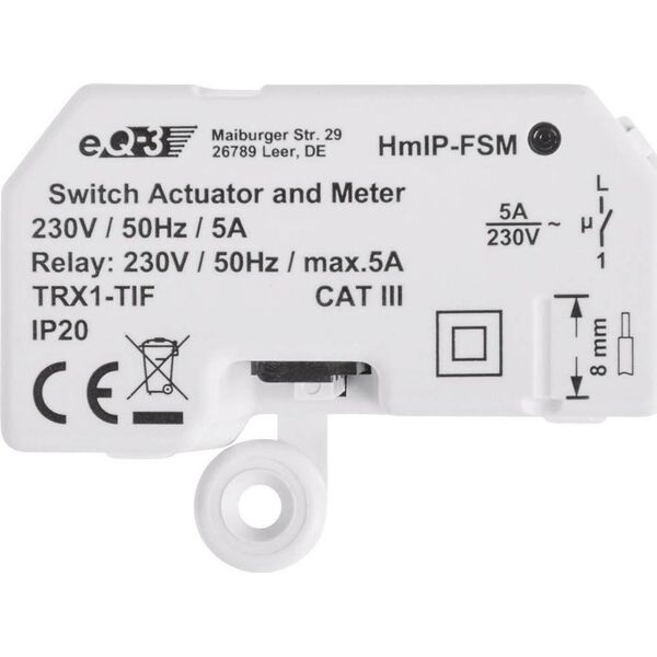 HomeMatic IP Homematic IP Schalt-Mess-Aktor - Unterputz