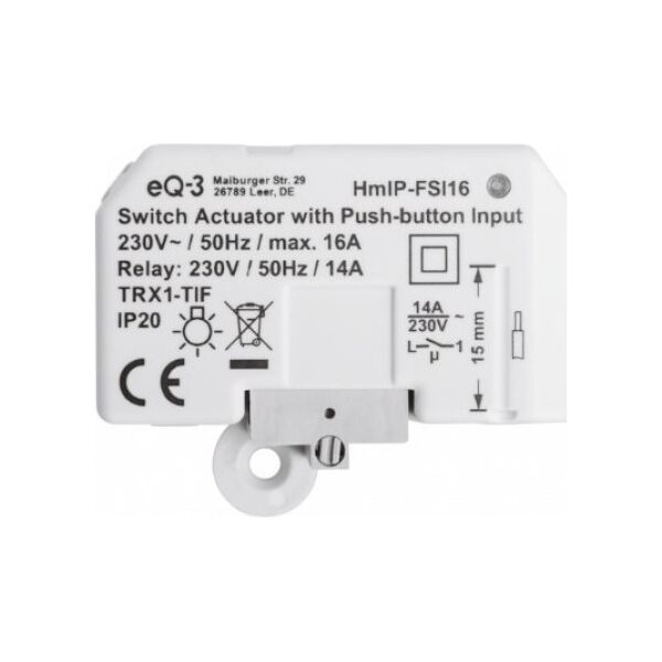 HomeMatic IP Homematic IP Schaltaktor mit Tastereingang – Unterputz