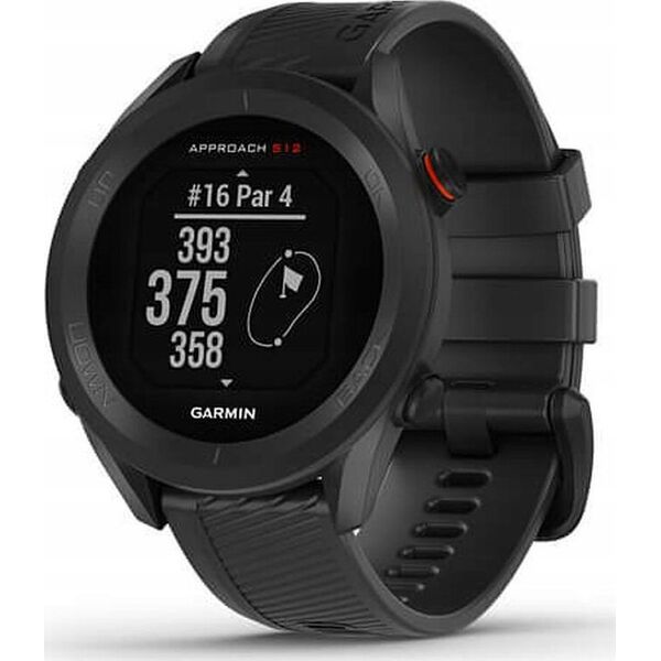 Zegarek sportowy Garmin Garmin Golf-Uhr Approach S12 Schwarz/Schwarz
