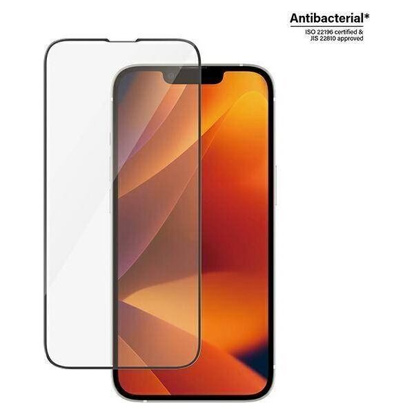 PanzerGlass PanzerGlass Ultra-Wide Fit - szkło antybakteryjne do iPhone 14 / 13 Pro/ 13 czarna ramka