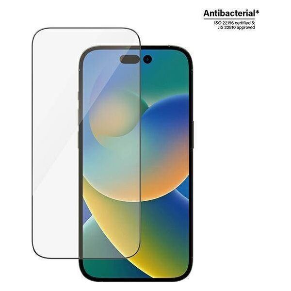 PanzerGlass PanzerGlass Ultra-Wide Fit - szkło antybakteryjne do iPhone 14 Pro czarna ramka