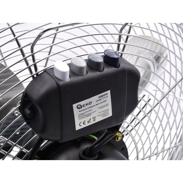 Wentylator Geko WENTYLATOR PODŁOGOWY 45CM STAL INOX (1) G80471 GEKO