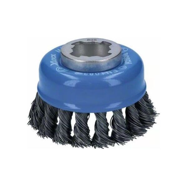 Bosch Bosch X-LOCK cup brush Heavy for Metal 75mm, knotted (O 75mm, 0.5mm wire)